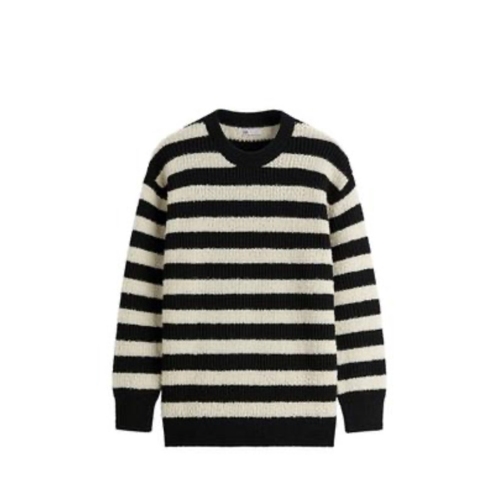 ZARA Textured Striped Sweater